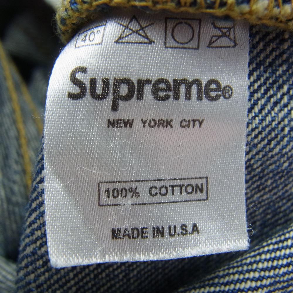 Supreme シュプリーム Trousers Denim ボタンフライ デニム パンツ ジーンズ W36 インディゴブルー系 36【中古】