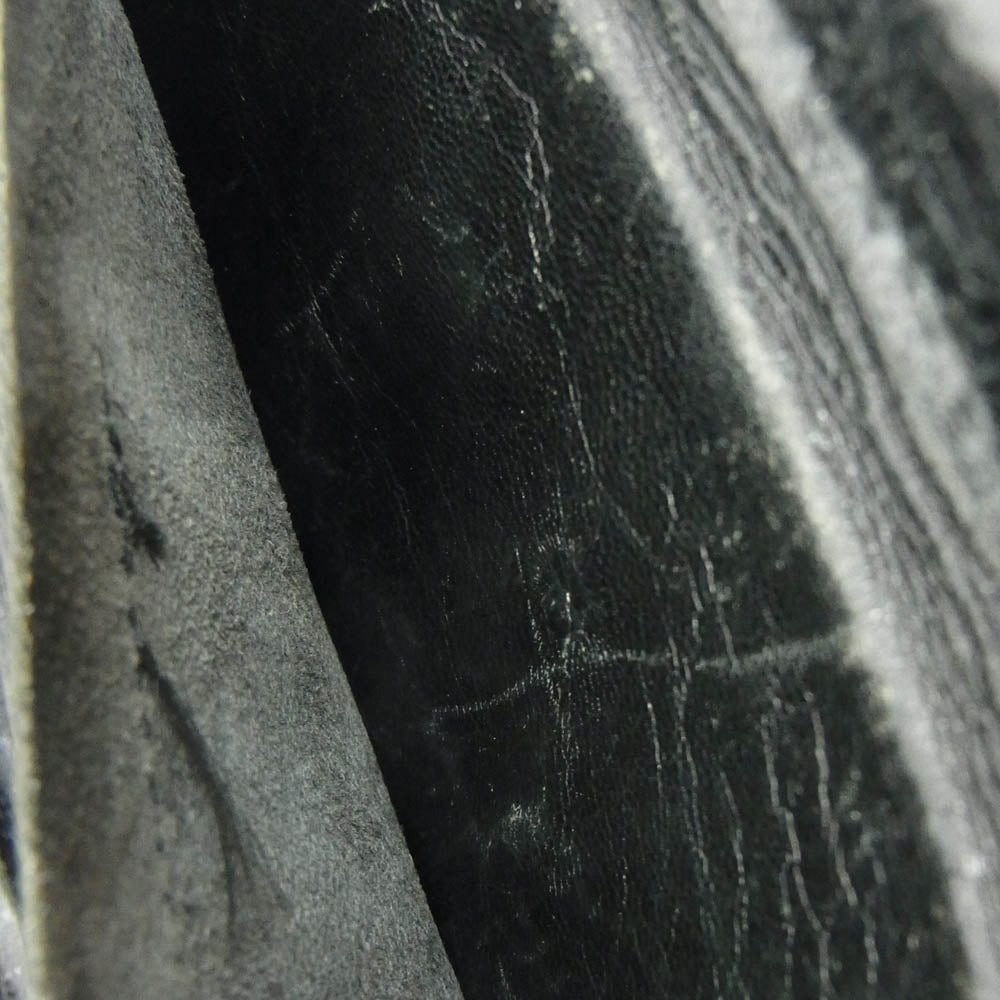 GABOR ガボール ガボラトリー ギャランティ付属 スティングレイ クロス アトリエマークボタン スカルTバー付き バッファロー ロング ウォレット 財布【中古】