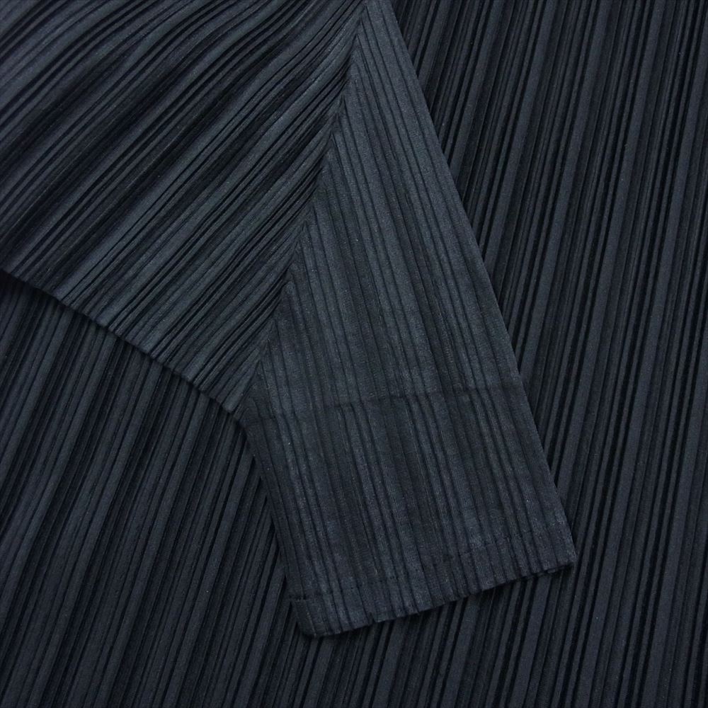 PLEATS PLEASE プリーツプリーズ イッセイミヤケ PP11-FK304 プリーツ加工 タートルネック ドルマンスリーブ カットソー ブラック系 3【中古】