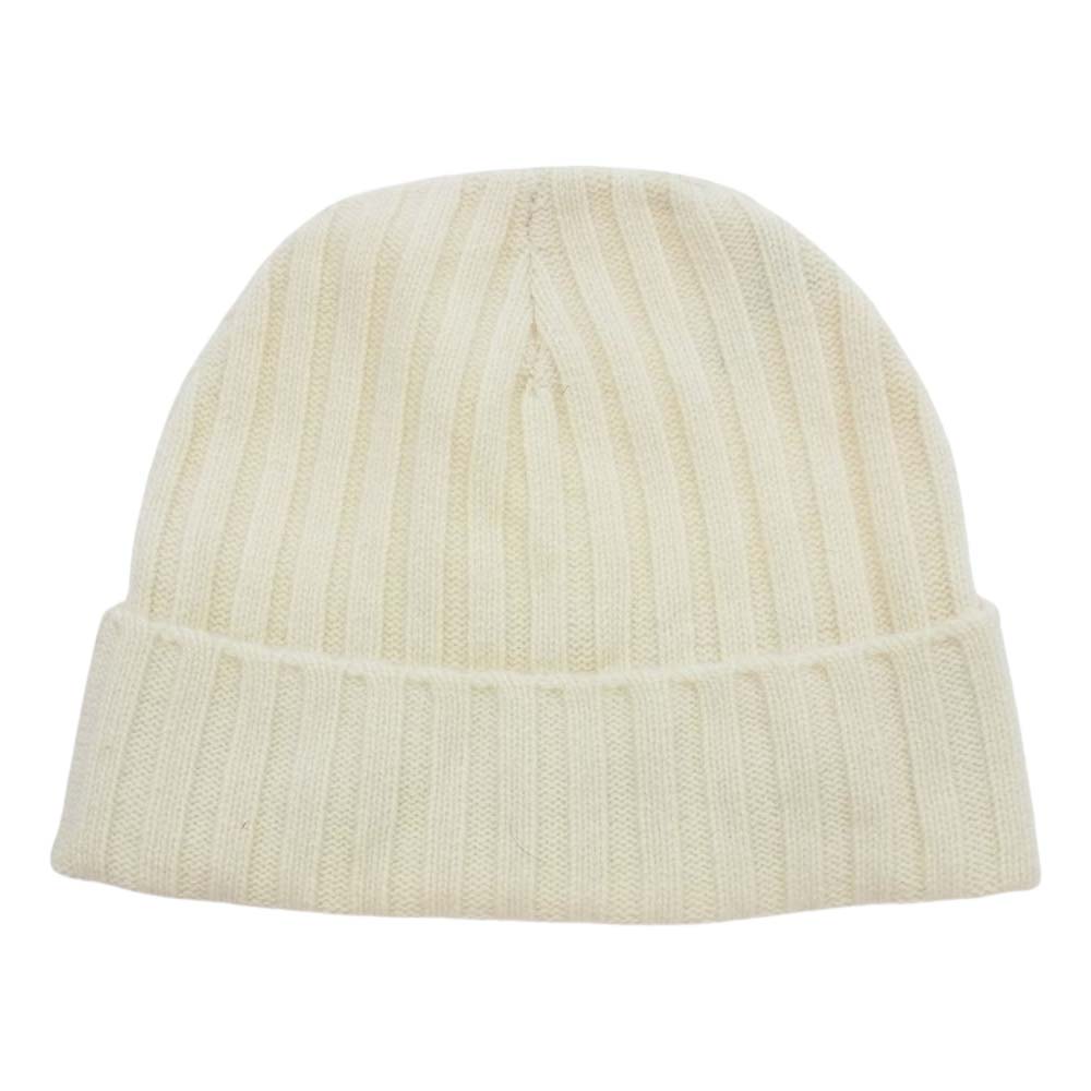 Supreme シュプリーム 20AW Cashmere Beanie Box Logo カシミヤ ビーニー ニット キャップ オフホワイト系【中古】