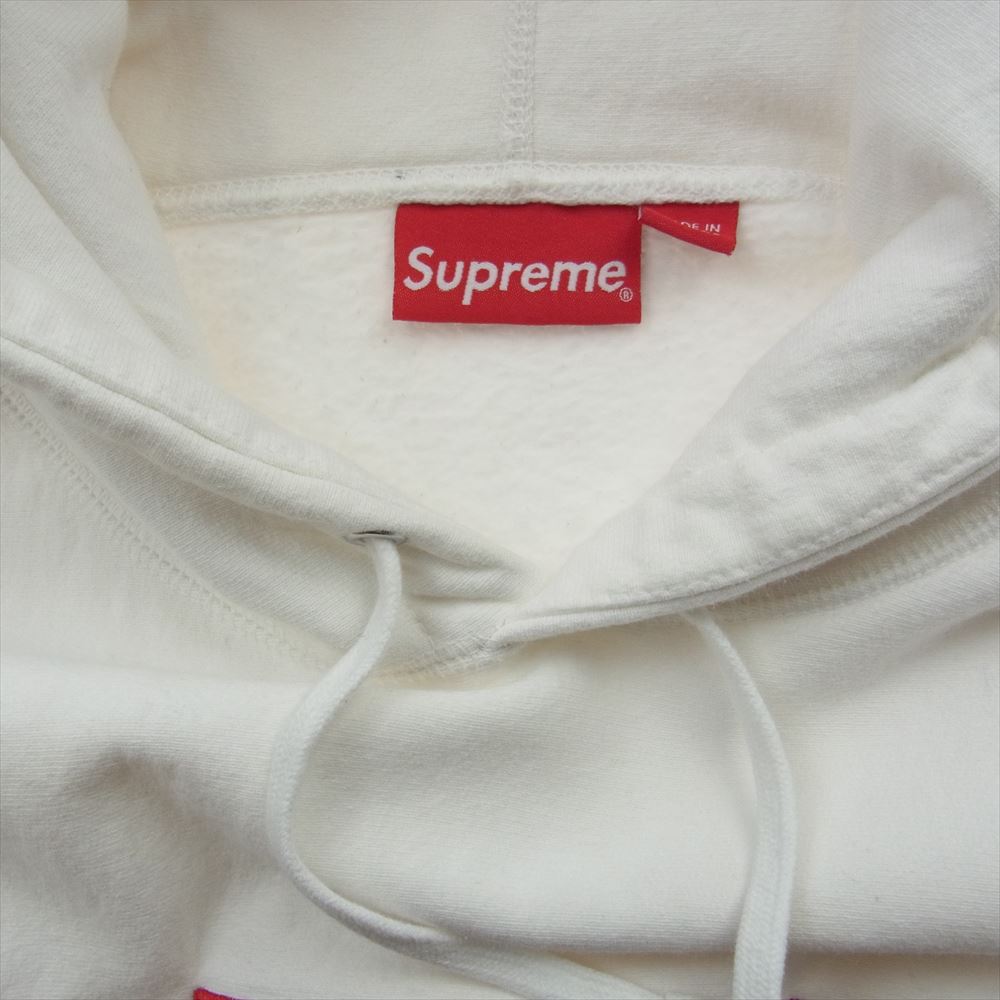 Supreme シュプリーム 21AW  Box Logo Hooded Sweatshirt ボックス ロゴ  フーデッド スウェット シャツ パーカー ホワイト ホワイト系 L【中古】