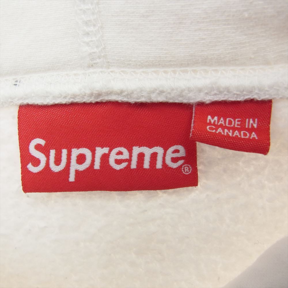 Supreme シュプリーム 21AW  Box Logo Hooded Sweatshirt ボックス ロゴ  フーデッド スウェット シャツ パーカー ホワイト ホワイト系 L【中古】