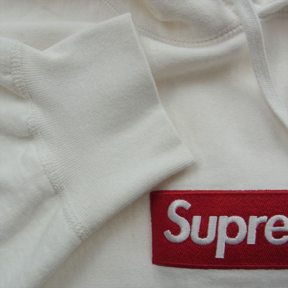 Supreme シュプリーム 21AW  Box Logo Hooded Sweatshirt ボックス ロゴ  フーデッド スウェット シャツ パーカー ホワイト ホワイト系 L【中古】