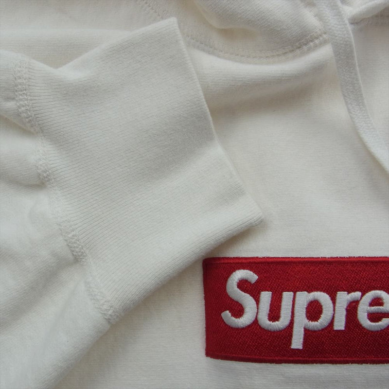 Supreme シュプリーム 21AW  Box Logo Hooded Sweatshirt ボックス ロゴ  フーデッド スウェット シャツ パーカー ホワイト ホワイト系 L【中古】