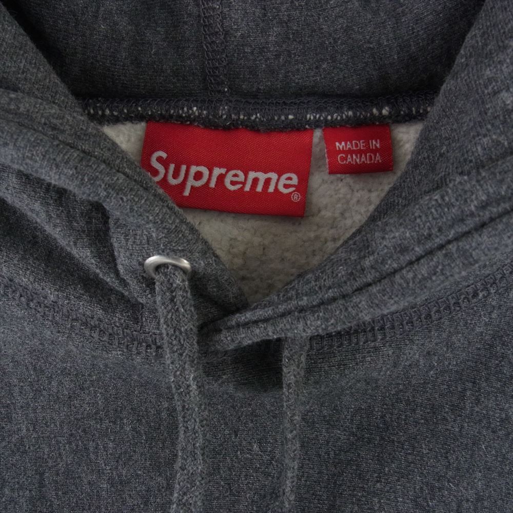 Supreme シュプリーム 21AW  Box Logo Hooded Sweatshirt ボックス ロゴ  フーデッド スウェット シャツ パーカー チャコール グレー系 L【中古】