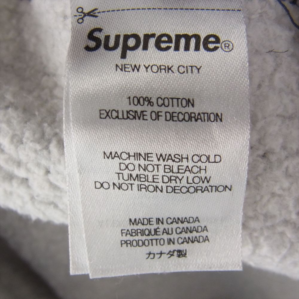 Supreme シュプリーム 21AW  Box Logo Hooded Sweatshirt ボックス ロゴ  フーデッド スウェット シャツ パーカー チャコール グレー系 L【中古】