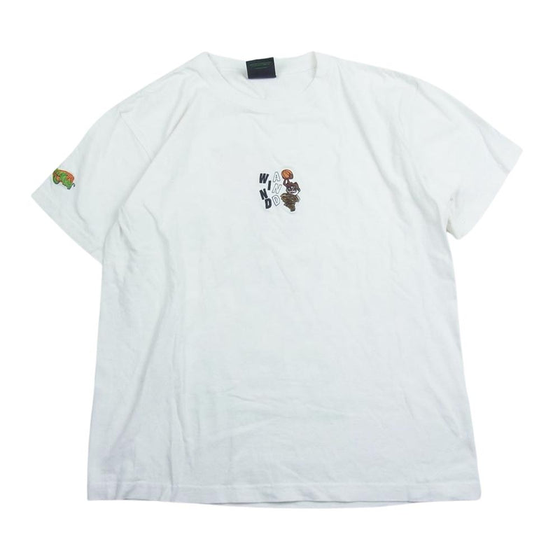 WIND AND SEA ウィンダンシー WDS-SPJ-04 × SPACE JAM スペース ジャム 25TH ANNIVERSARY 25周年 BUGS BUNNY-SEA S/S TEE プリント 半袖 Tシャツ ホワイト系 M【中古】