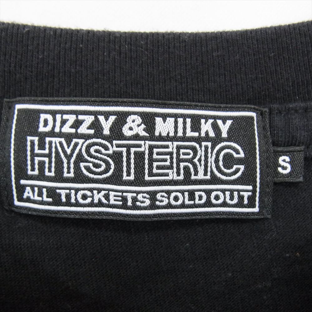 HYSTERIC GLAMOUR ヒステリックグラマー MND-HYS002 × MINEDENIM マインデニム T-SH デビル ガール プリント Tシャツ ブラック系 S【中古】