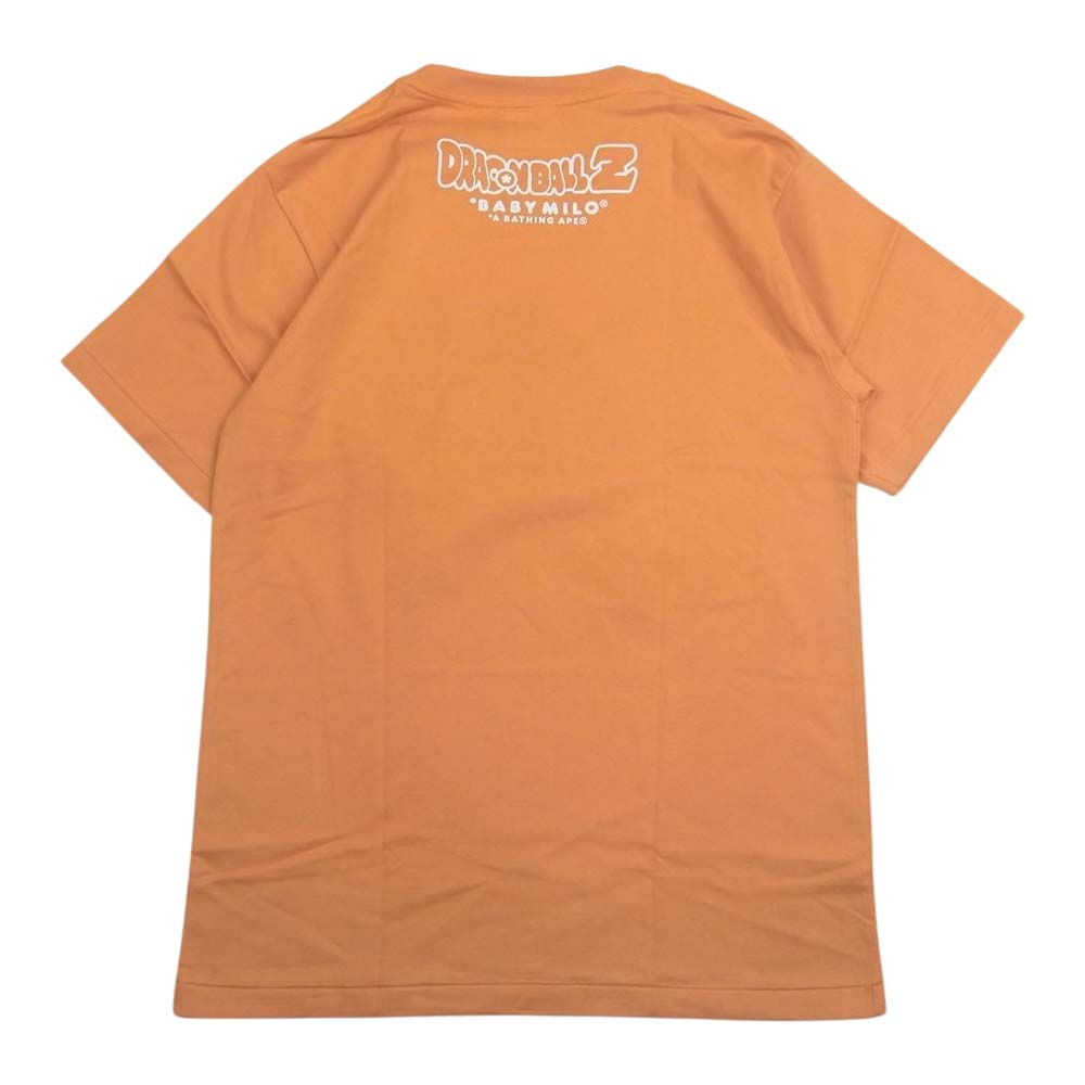 A BATHING APE アベイシングエイプ BAPE ベイプ × Dragon Ball Z Tee ドラゴンボールZ BABYMILO プリント 半袖 Tシャツ オレンジ系 S【極上美品】【中古】
