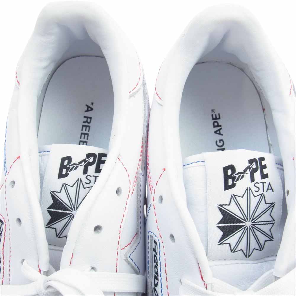 Reebok リーボック 1Y3501 × A BATHING APE アベイシングエイプ Bape ベイプ Club C クラブシー スニーカー ホワイト系 28cm【美品】【中古】
