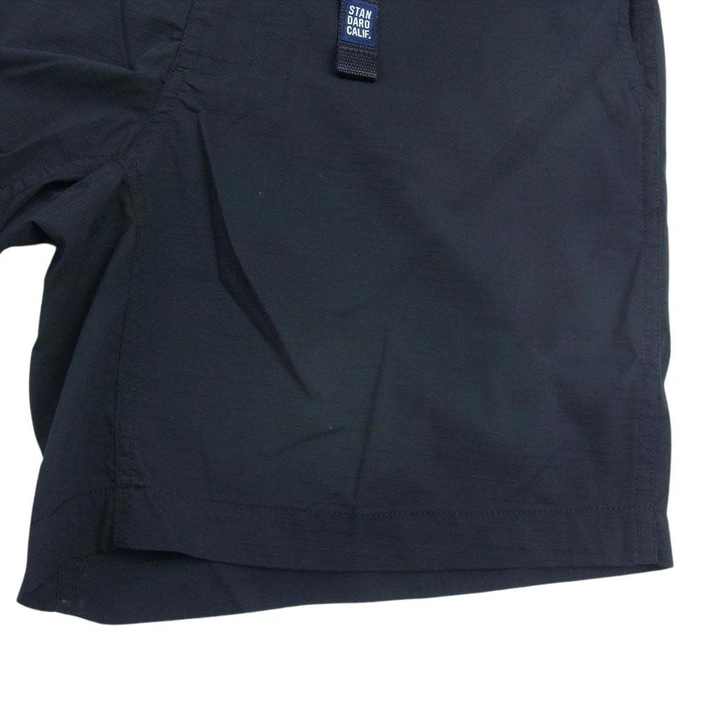STANDARD CALIFORNIA スタンダードカリフォルニア リップストップ バックポケット メッシュ イージー ショーツ ハーフ パンツ ブラック系 32【中古】