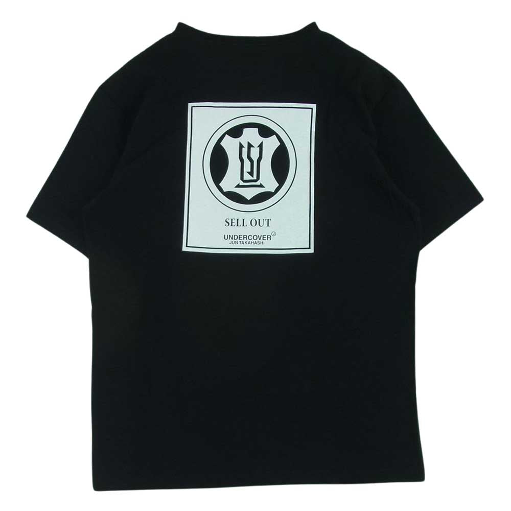 UNDERCOVER アンダーカバー SELLOUT キリスト ギター プリント 半袖 Tシャツ 日本製 ブラック系 2【中古】