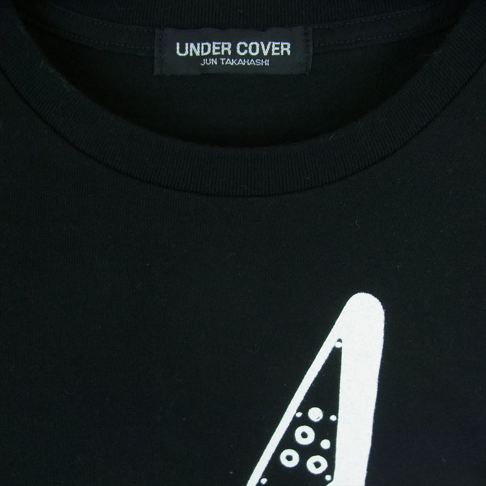 UNDERCOVER アンダーカバー SELLOUT キリスト ギター プリント 半袖 Tシャツ 日本製 ブラック系 2【中古】