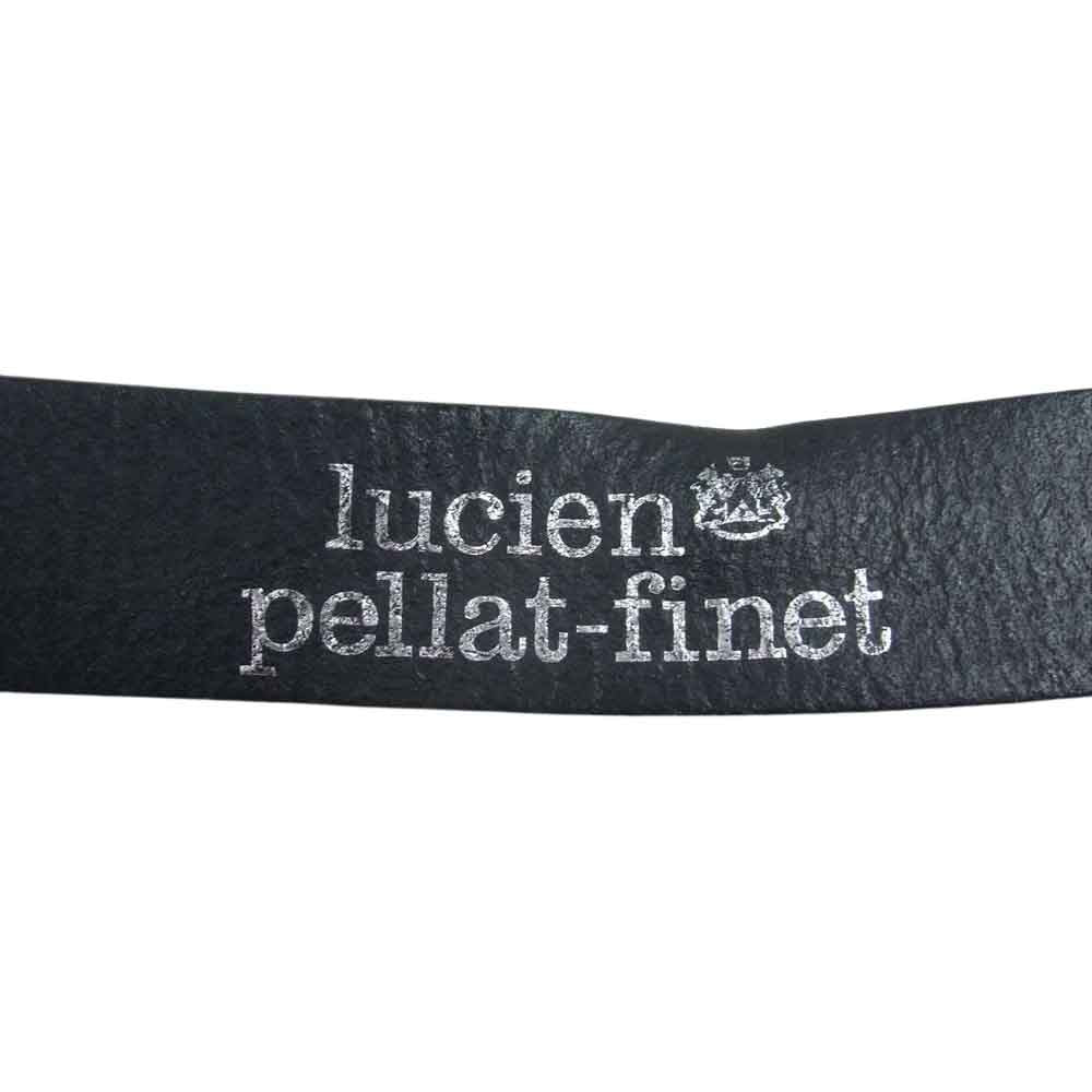 Lucien Pellat-Finet ルシアンペラフィネ スカル バックル レザーベルト ブラック系 32/80cm【中古】