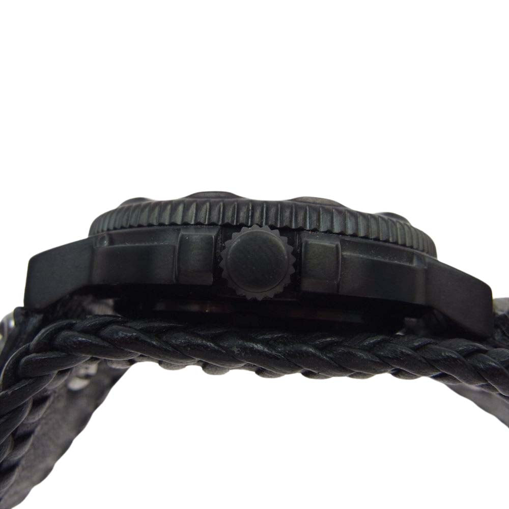 BILL WALL LEATHER ビルウォールレザー × LUMINOX  ギャランティ付属 V2 CAMO ルミノックス別注 2グッドラックスカル 時計 ウォッチ ブラック系【中古】