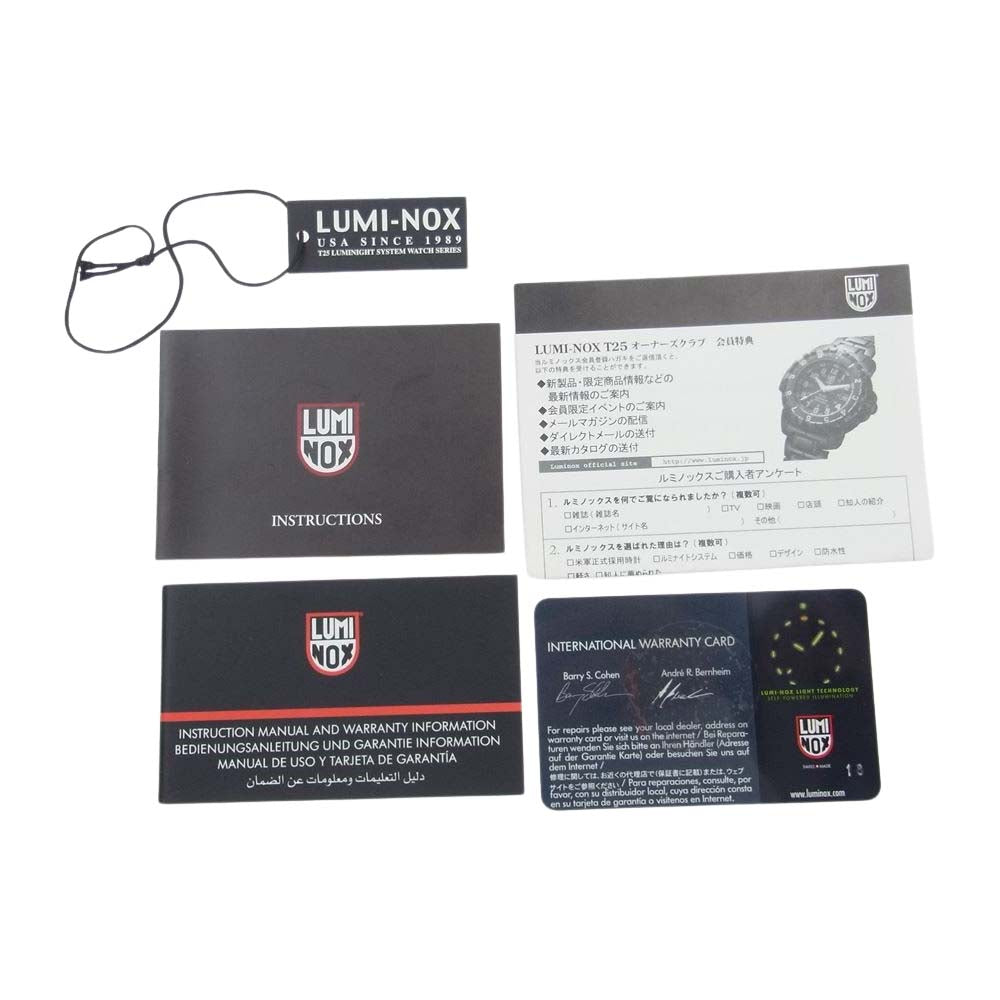 BILL WALL LEATHER ビルウォールレザー × LUMINOX  ギャランティ付属 V2 CAMO ルミノックス別注 2グッドラックスカル 時計 ウォッチ ブラック系【中古】