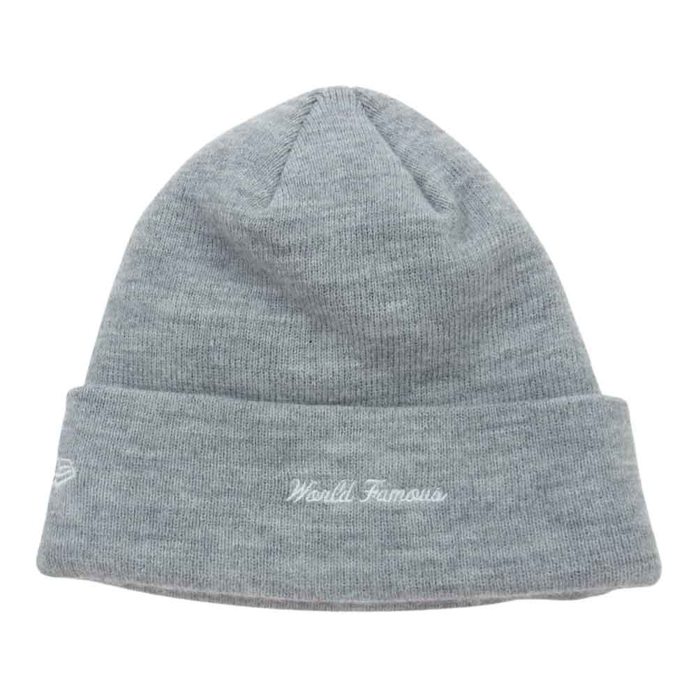 Supreme シュプリーム NEWERA BANDANA Box Logo Beanie ニューエラ バンダナ ボックスロゴ ビーニー ニット帽  グレー系【中古】