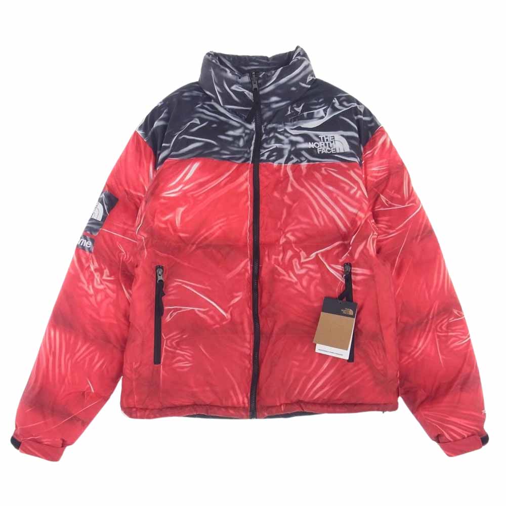 Supreme シュプリーム 23SS THE NORTH FACE Trompe Loeil Printed Nuptse Jacket ノース フェイス トロンプ ルイユ プリンティド ヌプシ ジャケット レッド系 ブラック系 M【新古品】【未使用】【中古】