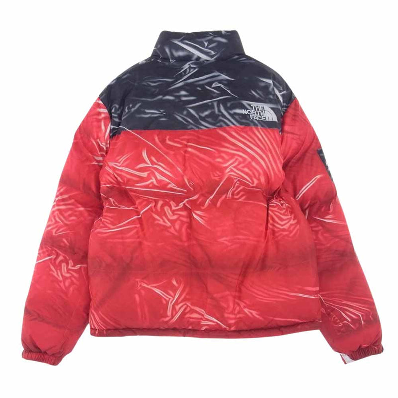 Supreme シュプリーム 23SS THE NORTH FACE Trompe Loeil Printed Nuptse Jacket ノース フェイス トロンプ ルイユ プリンティド ヌプシ ジャケット レッド系 ブラック系 M【新古品】【未使用】【中古】