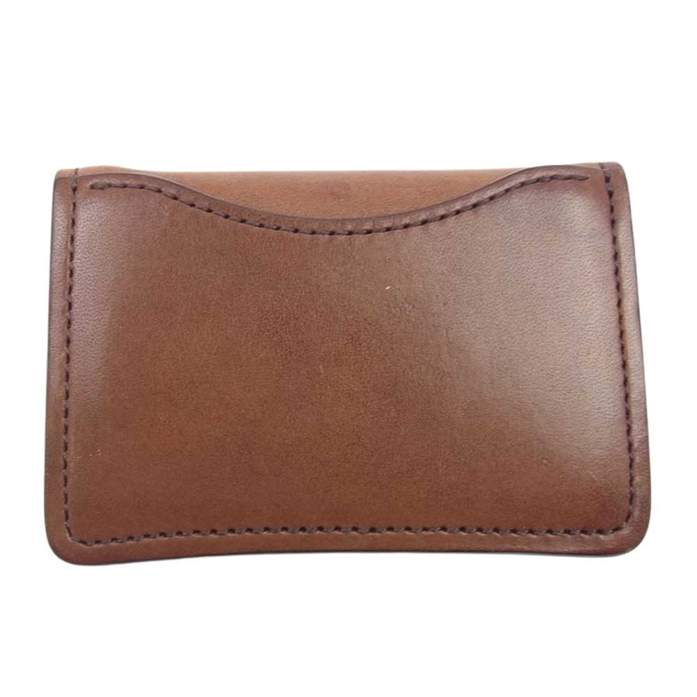 WILDSWANS ワイルドスワンズ TONGUE EYELE FGB DS タング フルグレインブライドルレザー コインケース 小銭入れ ブラウン系【中古】