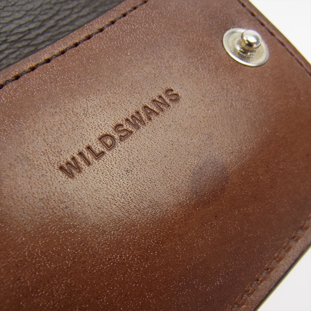 WILDSWANS ワイルドスワンズ TONGUE EYELE FGB DS タング フルグレインブライドルレザー コインケース 小銭入れ ブラウン系【中古】