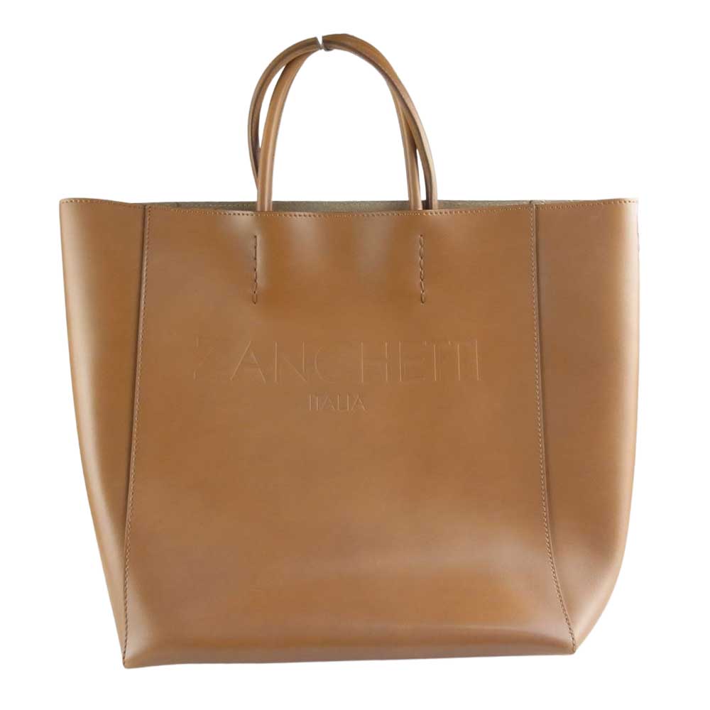 ザンケッティ 2WAY TOTE レザー トートバッグ ライトブラウン系【中古】