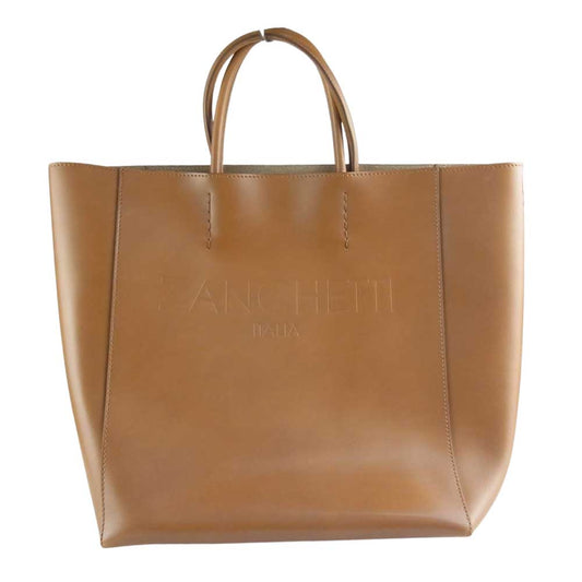 ザンケッティ 2WAY TOTE レザー トートバッグ ライトブラウン系【中古】