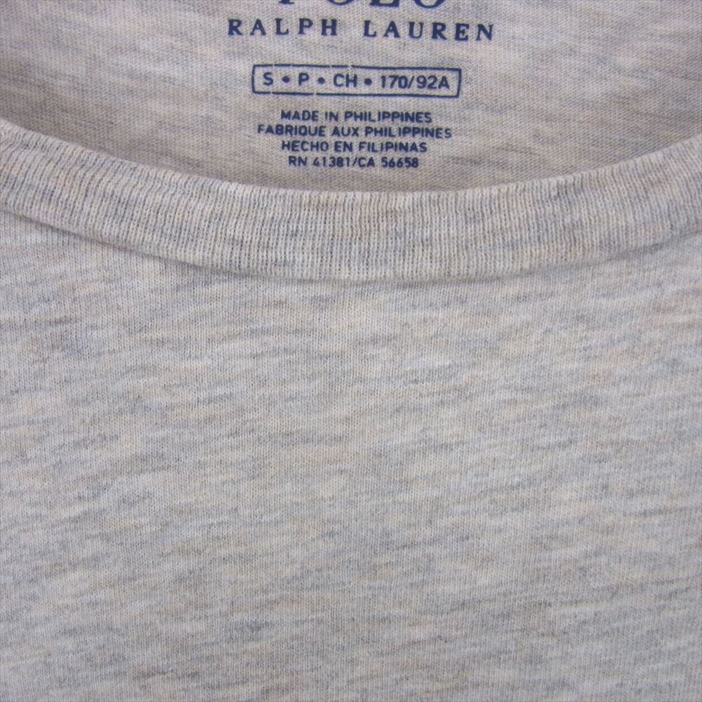 POLO RALPH LAUREN ポロ・ラルフローレン TENNIS BEAR テニス ベアー 半袖 Tシャツ グレー系 S【中古】