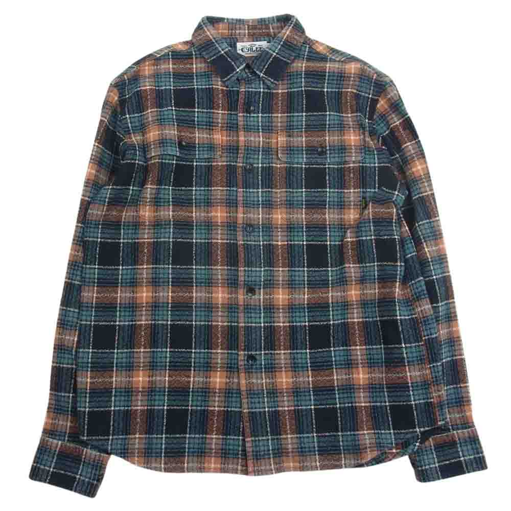 CALEE キャリー コットン チェック ネル シャツ 長袖　 マルチカラー系 L【中古】