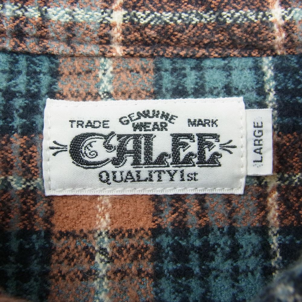 CALEE キャリー コットン チェック ネル シャツ 長袖　 マルチカラー系 L【中古】