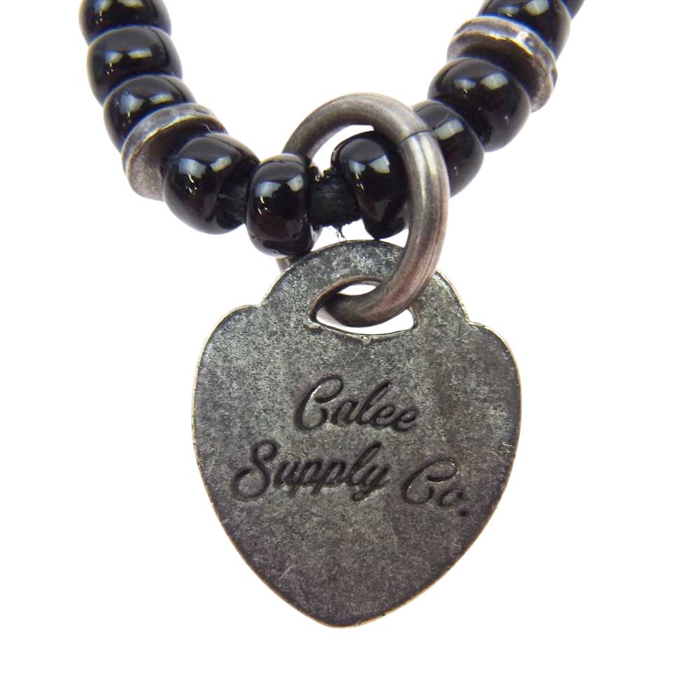 CALEE キャリー 17AW BEADS NECKLACE カラー ビーズ ネックレス ブラック  ブラック系【中古】