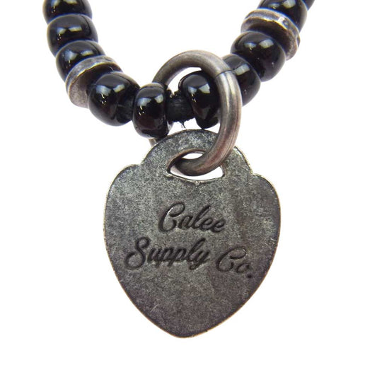 CALEE キャリー 17AW BEADS NECKLACE カラー ビーズ ネックレス ブラック  ブラック系【中古】
