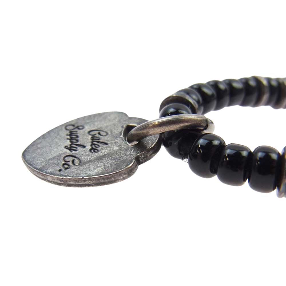 CALEE キャリー 17AW BEADS NECKLACE カラー ビーズ ネックレス ブラック  ブラック系【中古】