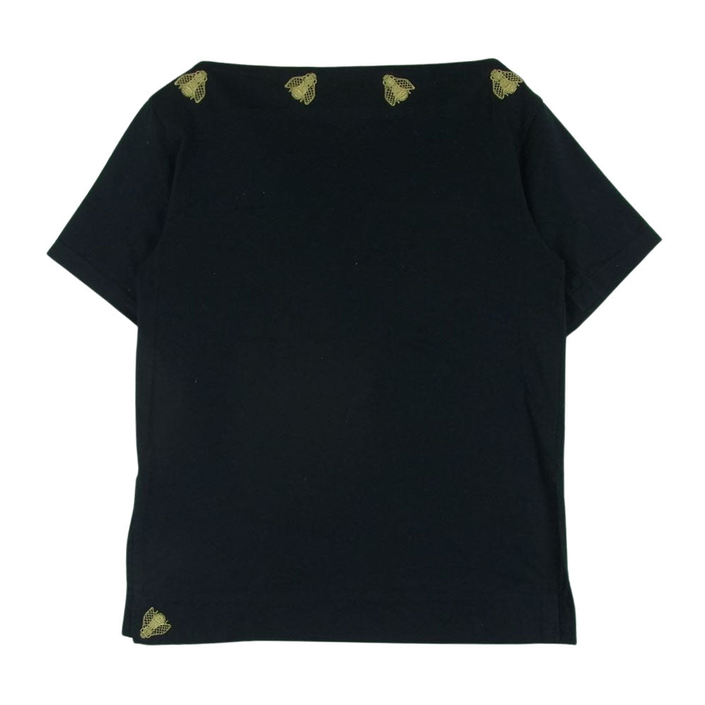 Christian Dior クリスチャンディオール 5F5K07O SPORTS スポーツ コットン 刺繍 ボートネック カットソー 半袖 ブラック系 M【中古】