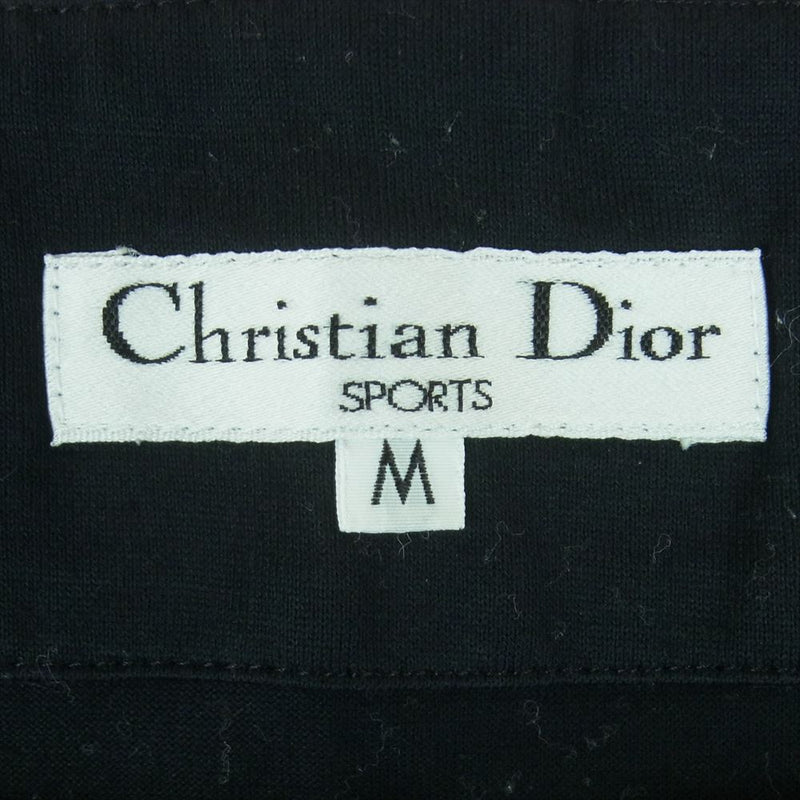 Christian Dior クリスチャンディオール 5F5K07O SPORTS スポーツ コットン 刺繍 ボートネック カットソー 半袖 ブラック系 M【中古】