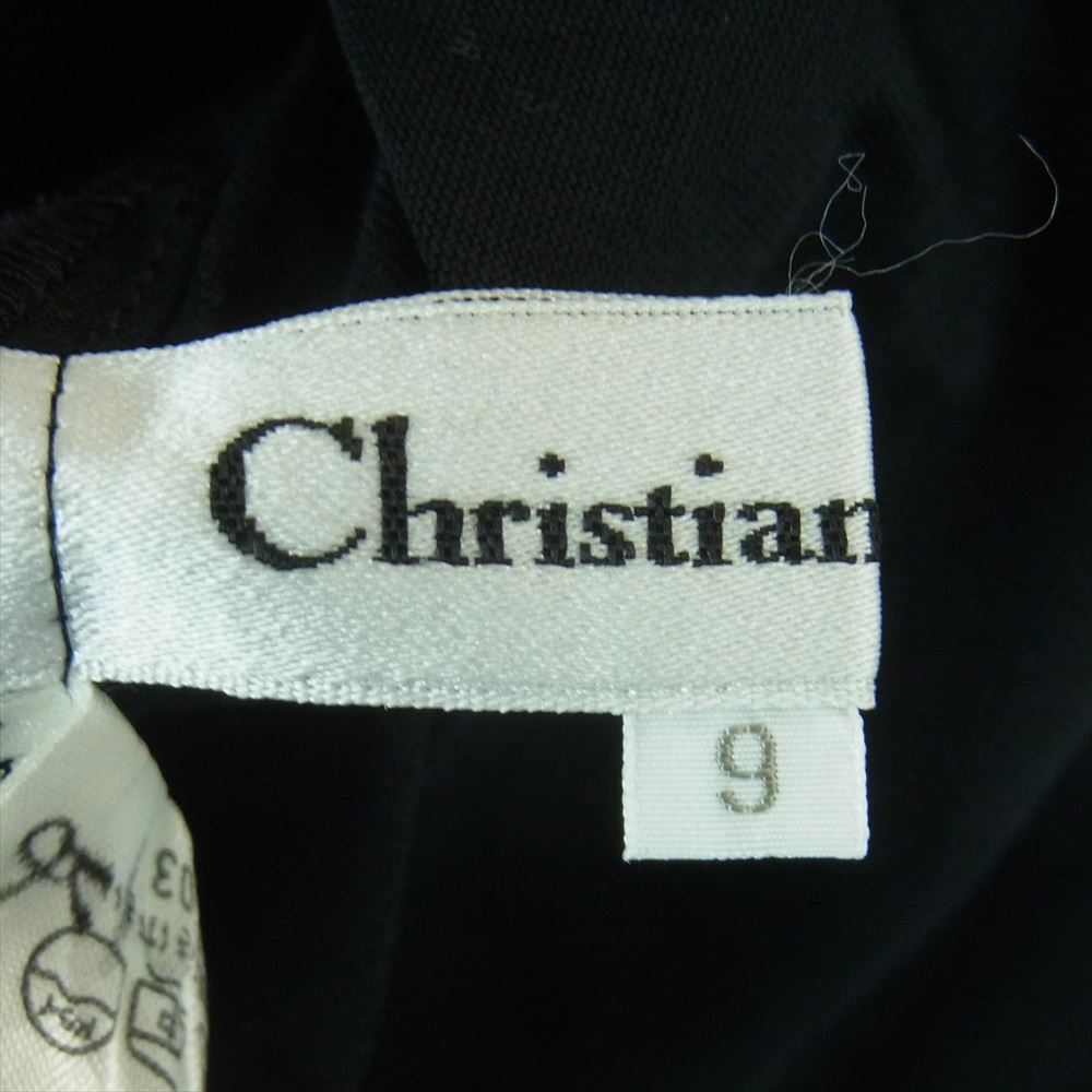Christian Dior クリスチャンディオール BLL6K4900 コットン センタースリット レース 刺繍 カットソー 半袖 ブラック系 9【中古】