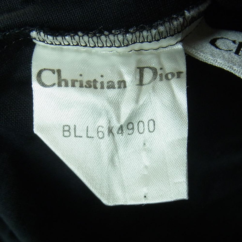 Christian Dior クリスチャンディオール BLL6K4900 コットン センタースリット レース 刺繍 カットソー 半袖 ブラック系 9【中古】