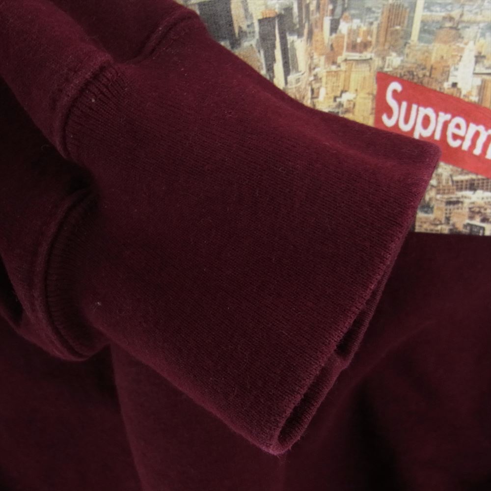 Supreme シュプリーム 20AW Aerial Crewneck エアリアル フォトプリント クルーネック スウェット トレーナー ワインレッド系 L【中古】