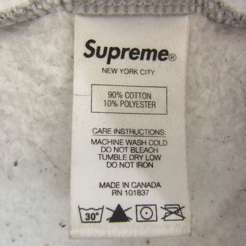 Supreme シュプリーム 20SS Known As Hooded Sweatshirt シュプリーム ノウン アズ フーデッド スウェットシャツ プルオーバー パーカー グレー系 L【中古】