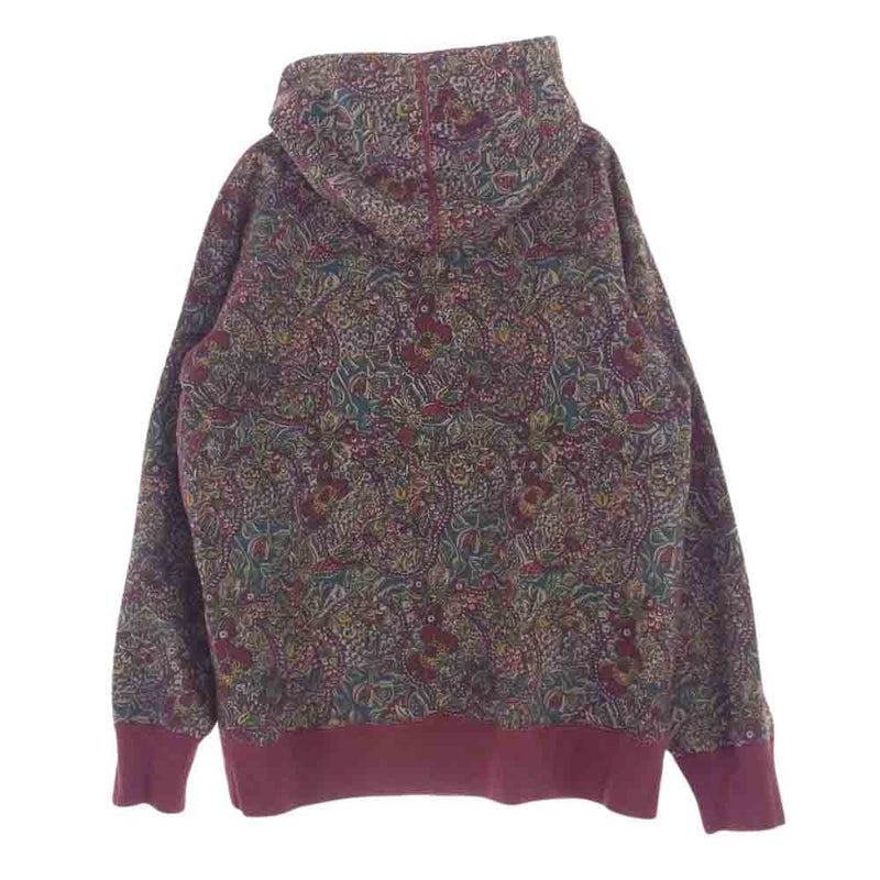 Supreme シュプリーム 11AW Paisley Pullover ペイズリー フーデッド スウェット プルオーバー パーカー マルチカラー系 L【中古】