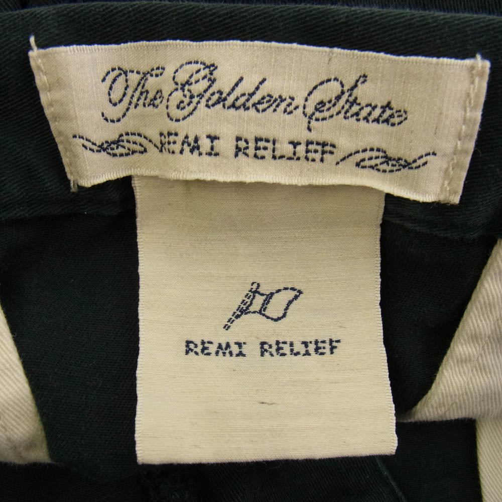 REMI RELIEF レミレリーフ ストレッチ チノ パンツ ネイビー系 L【中古】