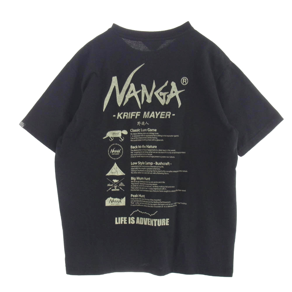 NANGA ナンガ × KRIFF MAYER クリフメイヤー Tシャツ ブラック系 L【中古】