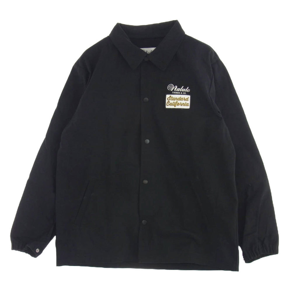 STANDARD CALIFORNIA スタンダードカリフォルニア × NALUTO TRUNKS ナルトトランクス コーチ ジャケット ブラック系 XL【中古】