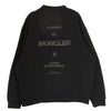 MONCLER モンクレール H10918G00031 SWEATSHIRT リフレクター ロゴプリント スウェット ブラック系 XL【美品】【中古】