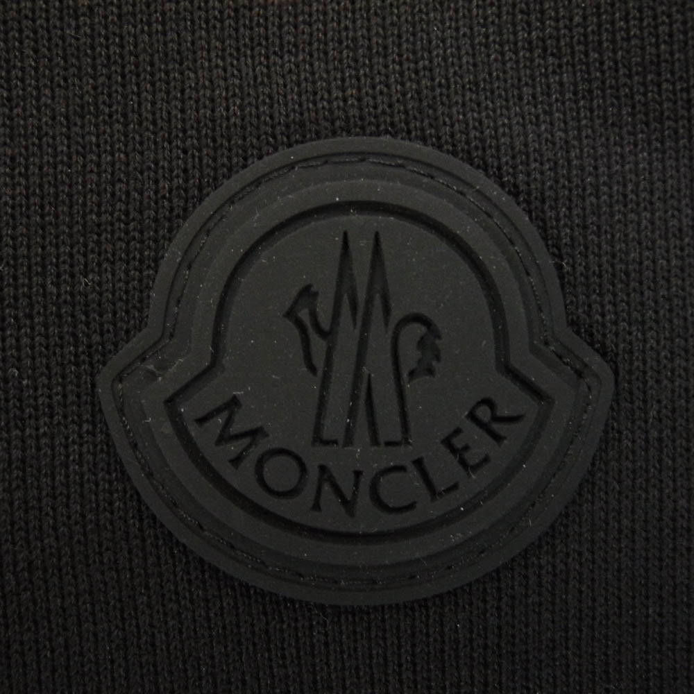MONCLER モンクレール H10918G00031 SWEATSHIRT リフレクター ロゴプリント スウェット ブラック系 XL【美品】【中古】