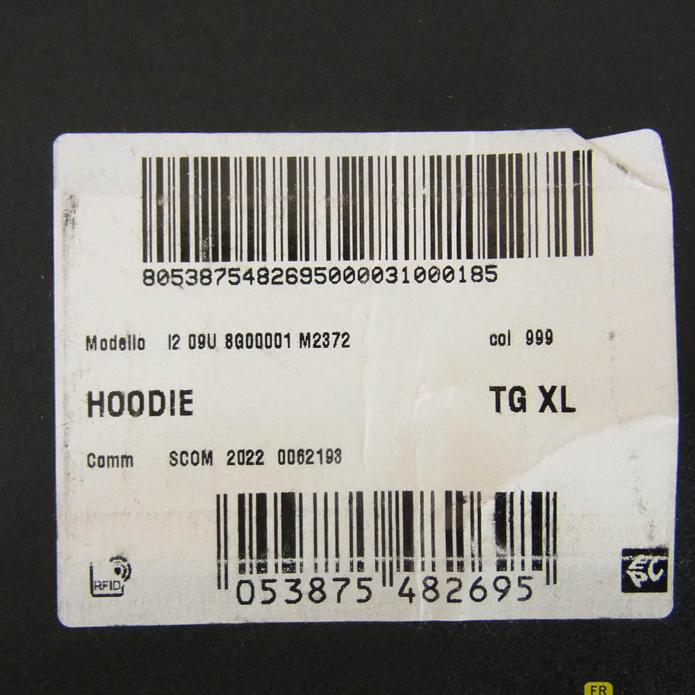 MONCLER モンクレール 23AW I209U8G00001 GENIUS FRAGMENT BY HIROSHI FUJIWARA HOODIE ジーニアス フラグメント フルジップ パーカー ブラック系 XL【中古】