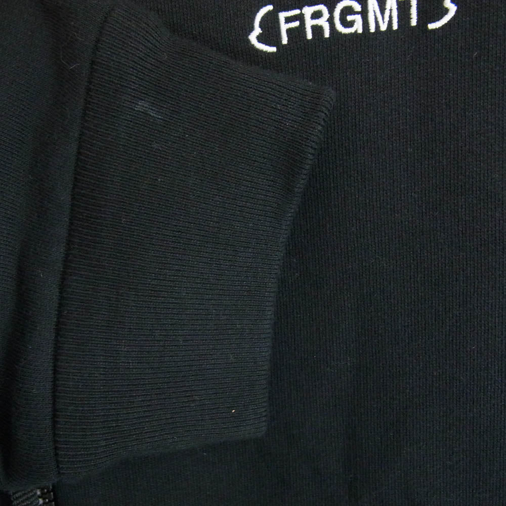 MONCLER モンクレール 23AW I209U8G00001 GENIUS FRAGMENT BY HIROSHI FUJIWARA HOODIE ジーニアス フラグメント フルジップ パーカー ブラック系 XL【中古】