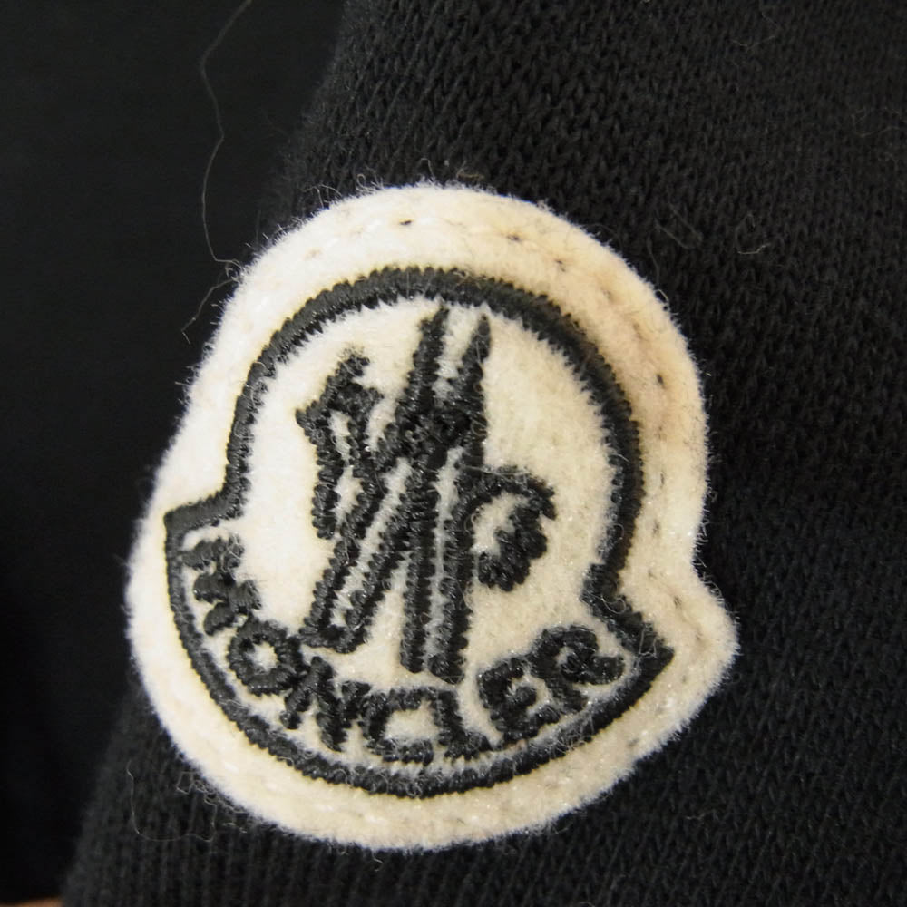 MONCLER モンクレール 23AW I209U8G00001 GENIUS FRAGMENT BY HIROSHI FUJIWARA HOODIE ジーニアス フラグメント フルジップ パーカー ブラック系 XL【中古】