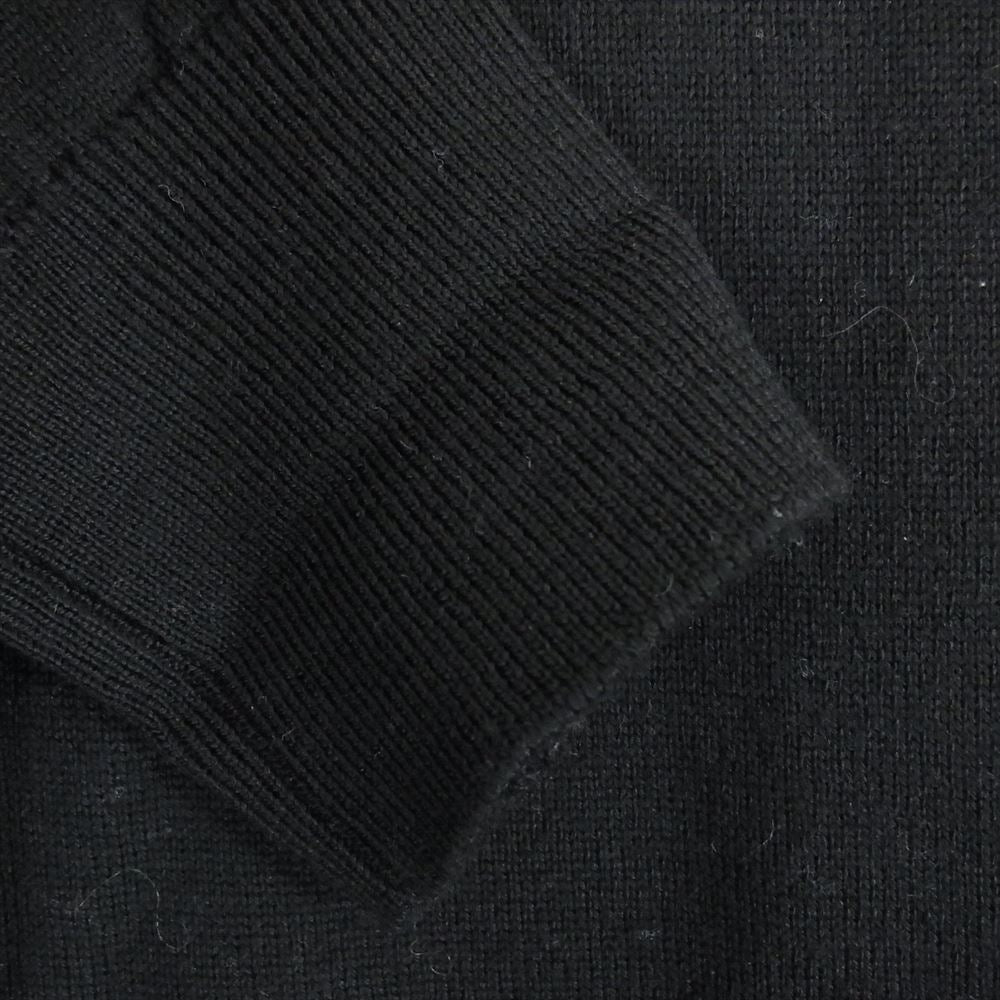 JOHN SMEDLEY ジョンスメドレー RON HERMAN ロンハーマン別注 ウール100％ クルーネック ラグラン ニット セーター ブラック系 S【中古】