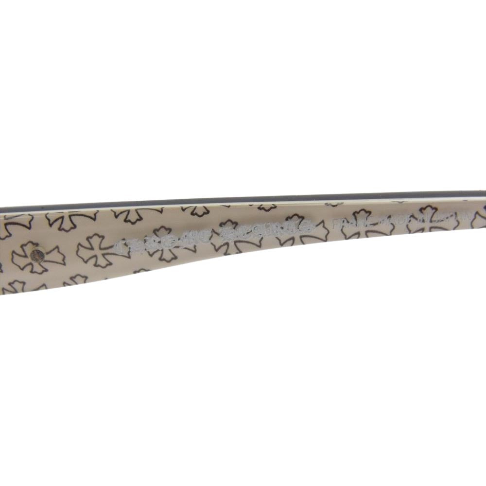 CHROME HEARTS クロムハーツ（原本無） BAUNCH 54□16-138 メガネ 眼鏡 レザーケース付属 ブラウン系【中古】